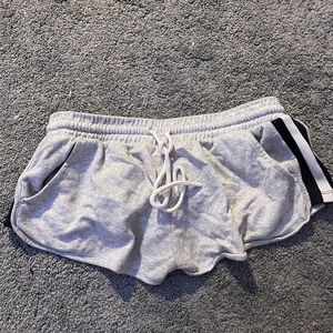 Grey lounging shorts